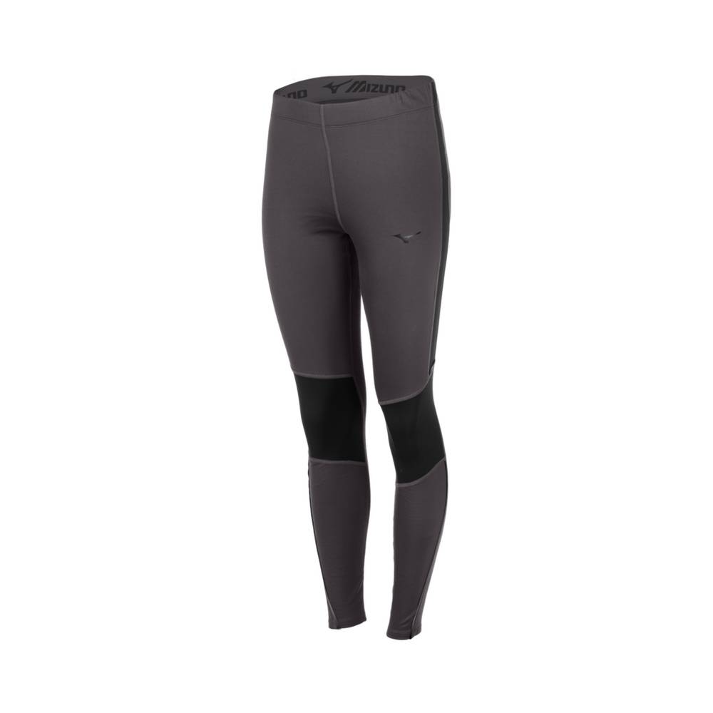 Mizuno Women's Breath Thermo® Tights Grey/Black (421917-HDU)